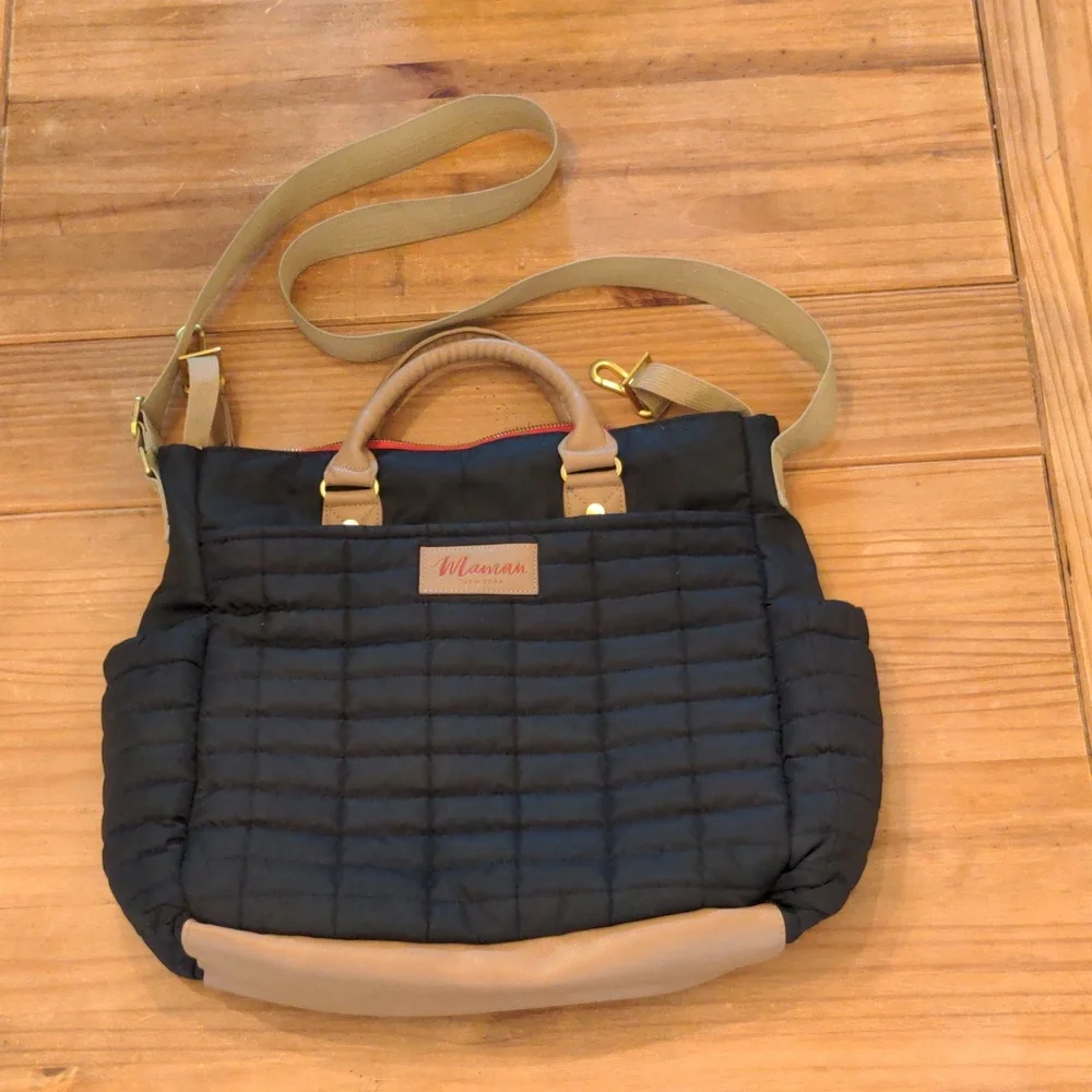 Maman New York Classic Black Designer Diaper Bag